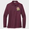Ladies Silk Touch™ Long Sleeve Polo Thumbnail