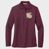 Ladies Silk Touch™ Long Sleeve Polo Thumbnail
