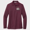 Ladies Silk Touch™ Long Sleeve Polo Thumbnail