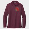 Ladies Silk Touch™ Long Sleeve Polo Thumbnail