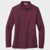 Ladies Silk Touch™ Long Sleeve Polo Thumbnail