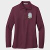 Ladies Silk Touch™ Long Sleeve Polo Thumbnail