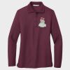 Ladies Silk Touch™ Long Sleeve Polo Thumbnail