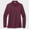 Ladies Silk Touch™ Long Sleeve Polo Thumbnail