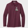 Ladies Silk Touch™ Long Sleeve Polo Thumbnail