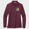 Ladies Silk Touch™ Long Sleeve Polo Thumbnail