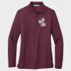 Ladies Silk Touch™ Long Sleeve Polo Thumbnail