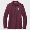 Ladies Silk Touch™ Long Sleeve Polo Thumbnail