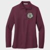 Ladies Silk Touch™ Long Sleeve Polo Thumbnail