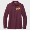 Ladies Silk Touch™ Long Sleeve Polo Thumbnail