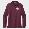 Ladies Silk Touch™ Long Sleeve Polo Thumbnail