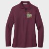 Ladies Silk Touch™ Long Sleeve Polo Thumbnail
