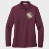 Ladies Silk Touch™ Long Sleeve Polo Thumbnail