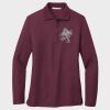 Ladies Silk Touch™ Long Sleeve Polo Thumbnail