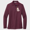 Ladies Silk Touch™ Long Sleeve Polo Thumbnail