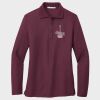Ladies Silk Touch™ Long Sleeve Polo Thumbnail