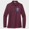 Ladies Silk Touch™ Long Sleeve Polo Thumbnail