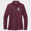 Ladies Silk Touch™ Long Sleeve Polo Thumbnail