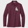 Ladies Silk Touch™ Long Sleeve Polo Thumbnail