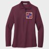 Ladies Silk Touch™ Long Sleeve Polo Thumbnail