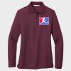 Ladies Silk Touch™ Long Sleeve Polo Thumbnail