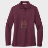 Ladies Silk Touch™ Long Sleeve Polo Thumbnail