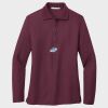 Ladies Silk Touch™ Long Sleeve Polo Thumbnail