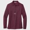 Ladies Silk Touch™ Long Sleeve Polo Thumbnail