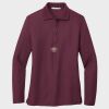 Ladies Silk Touch™ Long Sleeve Polo Thumbnail