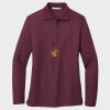Ladies Silk Touch™ Long Sleeve Polo Thumbnail