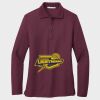 Ladies Silk Touch™ Long Sleeve Polo Thumbnail