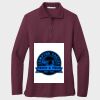 Ladies Silk Touch™ Long Sleeve Polo Thumbnail