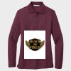 Ladies Silk Touch™ Long Sleeve Polo Thumbnail