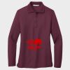 Ladies Silk Touch™ Long Sleeve Polo Thumbnail