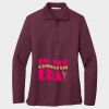 Ladies Silk Touch™ Long Sleeve Polo Thumbnail