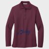 Ladies Silk Touch™ Long Sleeve Polo Thumbnail