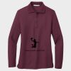 Ladies Silk Touch™ Long Sleeve Polo Thumbnail