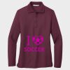 Ladies Silk Touch™ Long Sleeve Polo Thumbnail