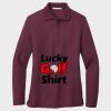 Ladies Silk Touch™ Long Sleeve Polo Thumbnail