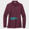 Ladies Silk Touch™ Long Sleeve Polo Thumbnail