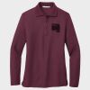 Ladies Silk Touch™ Long Sleeve Polo Thumbnail