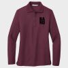 Ladies Silk Touch™ Long Sleeve Polo Thumbnail