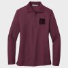 Ladies Silk Touch™ Long Sleeve Polo Thumbnail