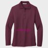 Ladies Silk Touch™ Long Sleeve Polo Thumbnail
