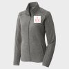Women's Heather Microfleece Full Zip Jacket Thumbnail