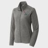 Women's Heather Microfleece Full Zip Jacket Thumbnail