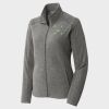 Women's Heather Microfleece Full Zip Jacket Thumbnail
