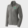 Women's Heather Microfleece Full Zip Jacket Thumbnail