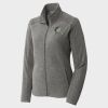 Women's Heather Microfleece Full Zip Jacket Thumbnail