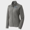 Women's Heather Microfleece Full Zip Jacket Thumbnail